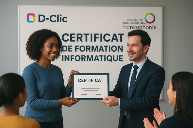 Les remises des certificats D-Clic au Congo Br ...
